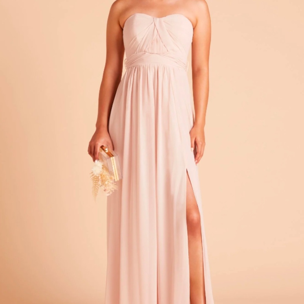 Birds Grey Grace Convertible Dress - Pale Blush